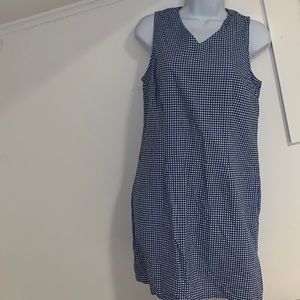 Blue Vintage Gingham Dress